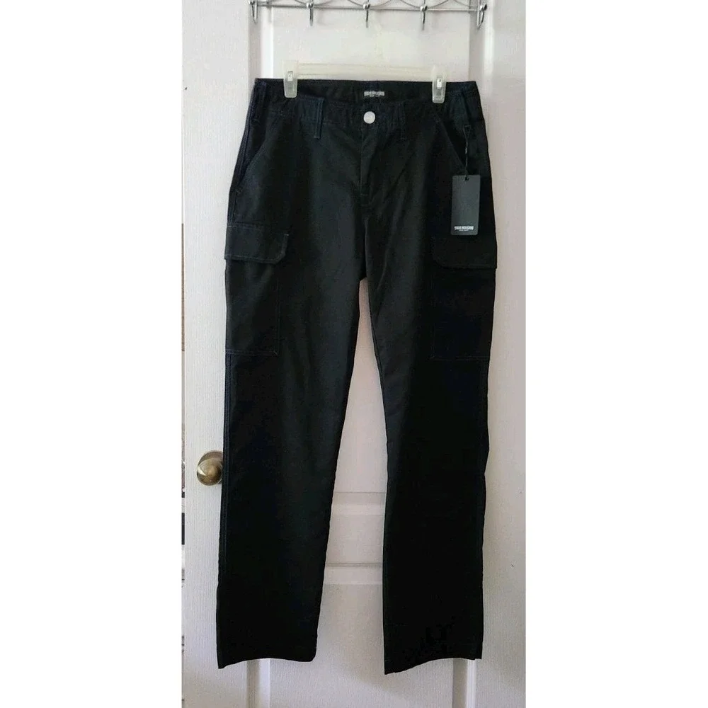True Religion Men's Cargo Pants‎ Size 30 Jet Black 108335